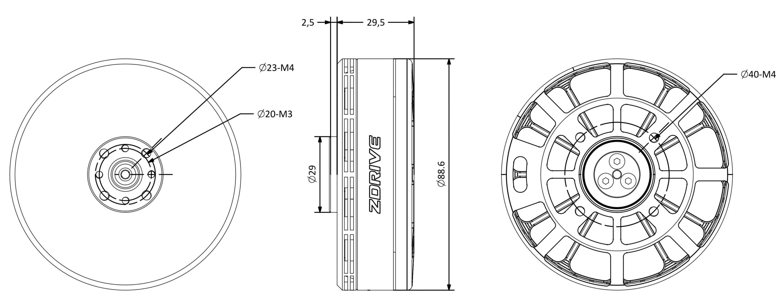 Motor CAD Drawing