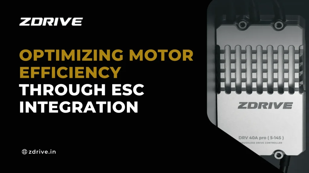 High-performance drone motor and ESC integration system for improved power efficiency and flight stability.